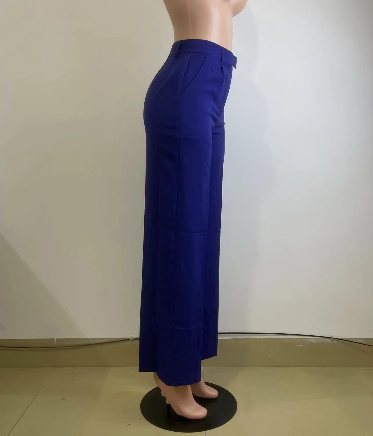 Women Clothing High Waist Straight Wide Leg Casual Trousers Spring, Autumn Winter