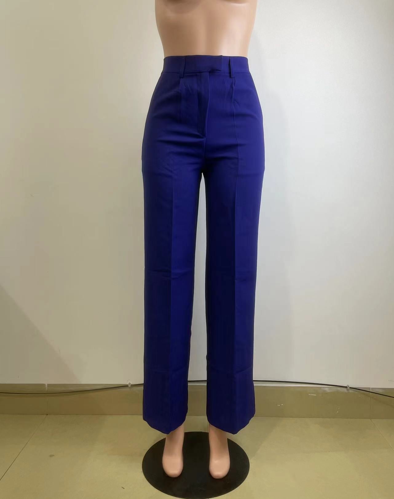 Women Clothing High Waist Straight Wide Leg Casual Trousers Spring, Autumn Winter