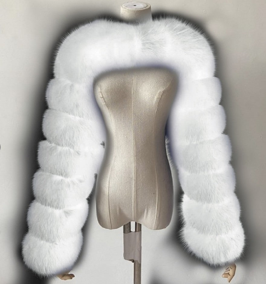 Ultra Short Faux Fur Coat Women