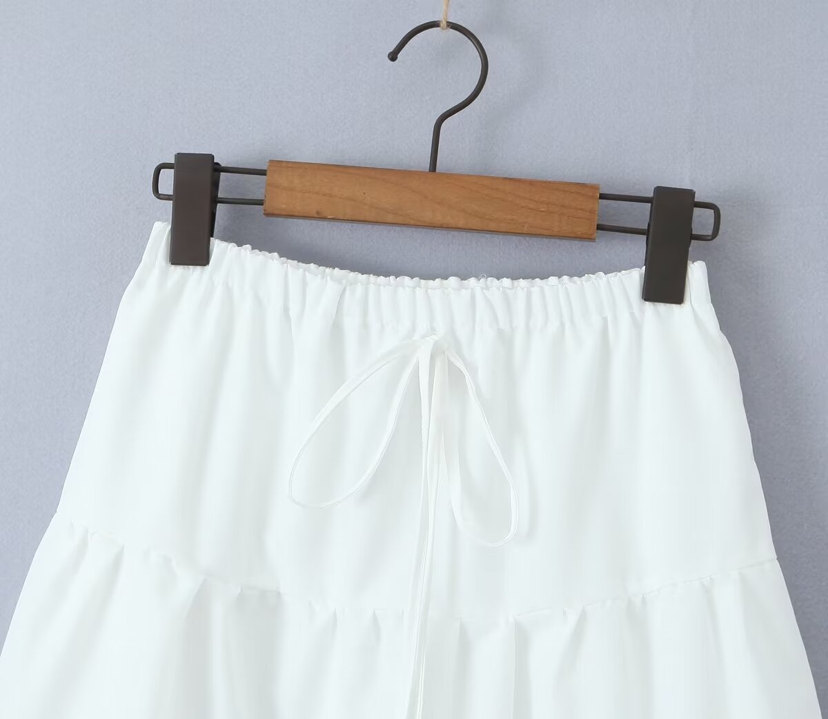 Winter Square Collar Lace Up Lace Vest Stitching Lotus Leaf Skirt Set Women