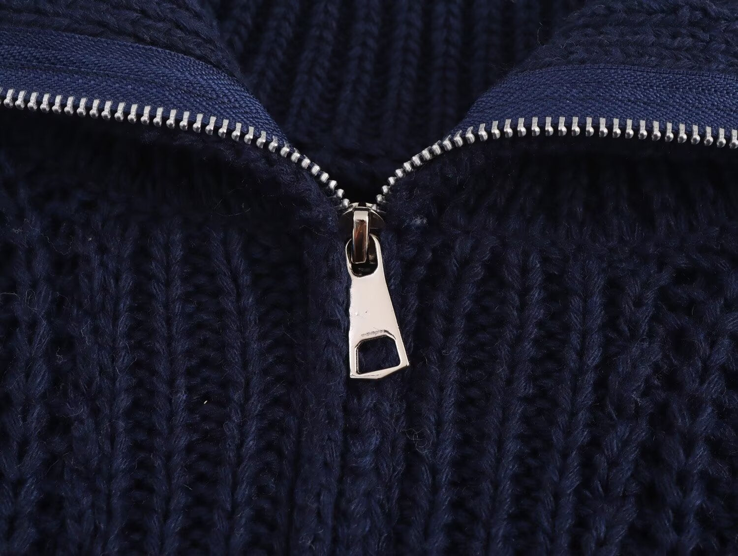 Fall Women Clothing Thick Needle Loose Half Zipper Collared Knitted Pullover Sweater