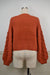 2022 Autumn Winter New Long Sleeve Large Sleeves Short Personalized Fashion Knitted Pullover Sweater