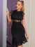 2022 Summer Black Lace Nightclub Dress Sexy Cutout Party Socialite Evening Wear Street