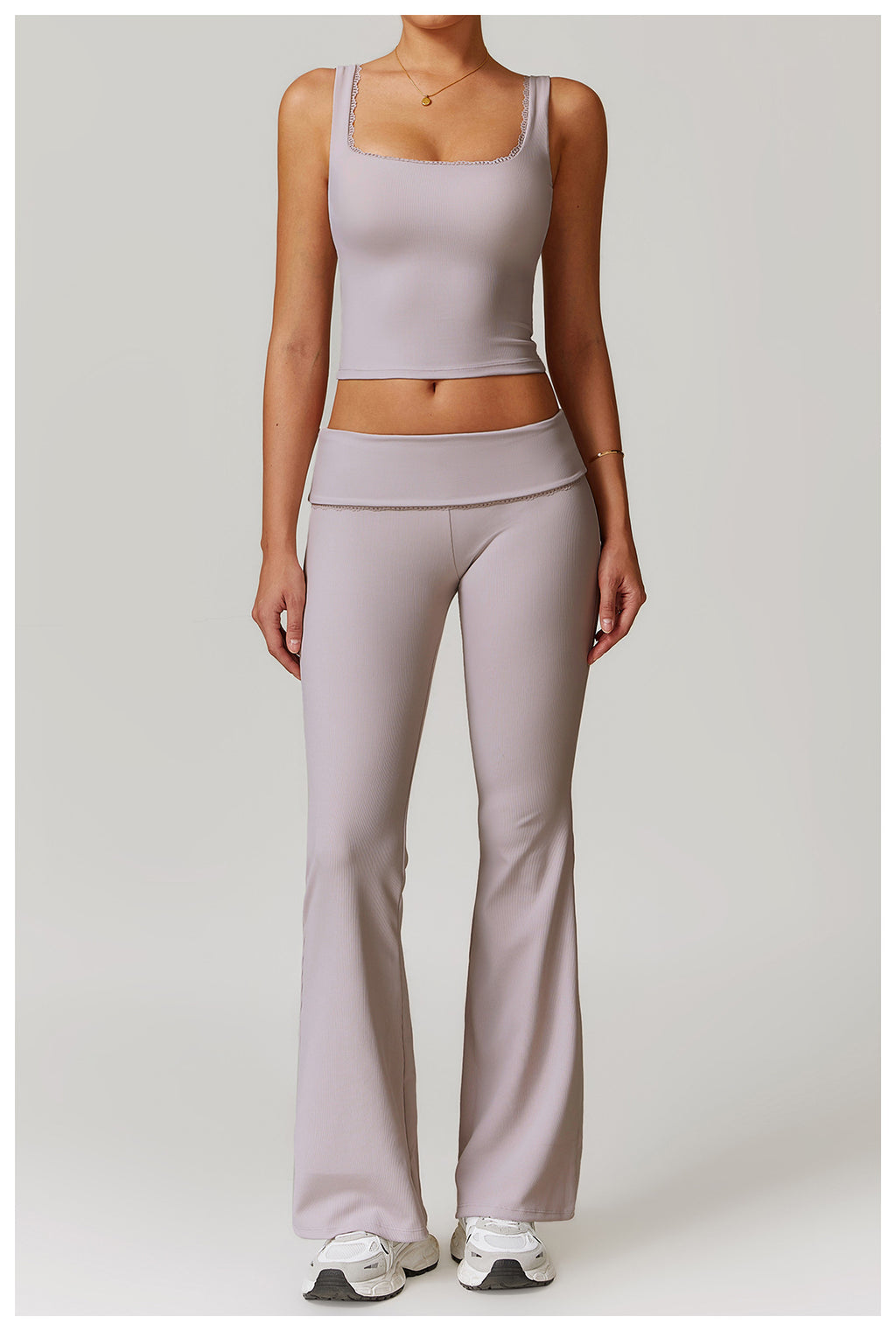 Tight Back Yoga Suit Women Thread High Waist Hip Lift Casual Workout Clothes Sports Suit