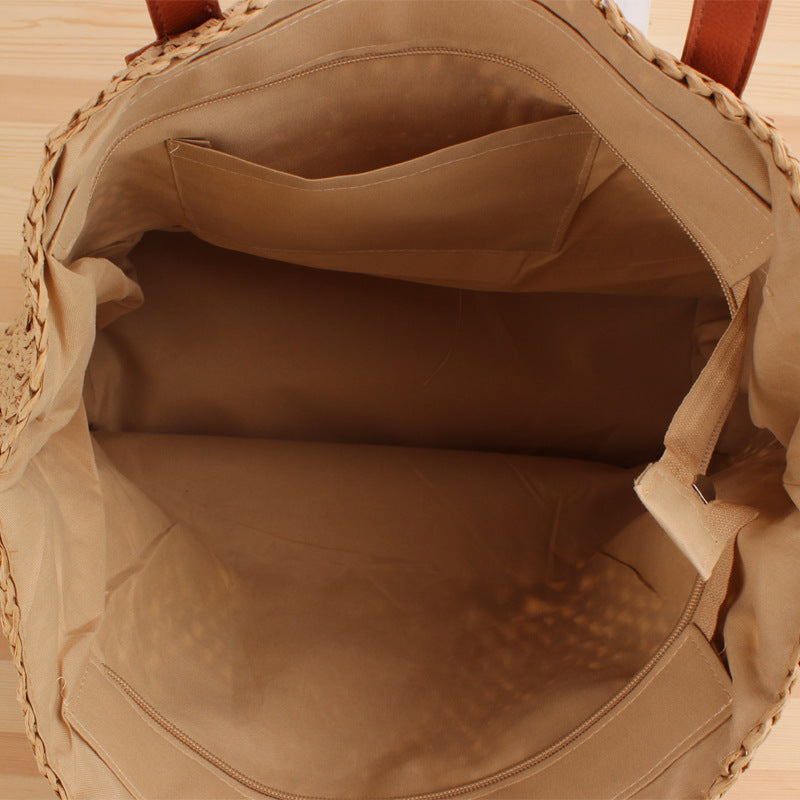 Summer Hollow out Woven Bag Paper String Shoulder Straw Bag Casual Beach Women Bag