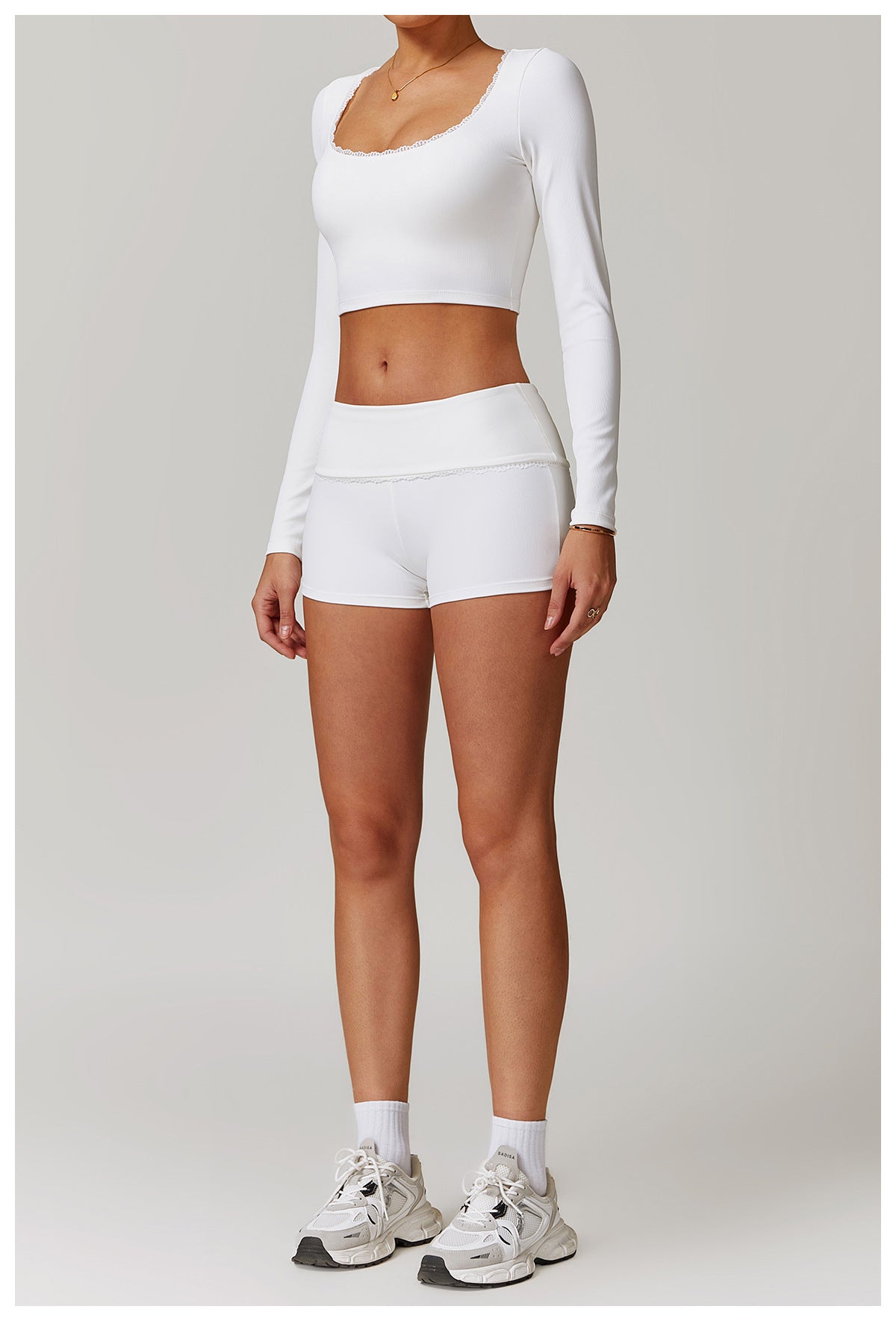 Tight Back Yoga Suit Women Thread High Waist Hip Lift Casual Workout Clothes Sports Suit