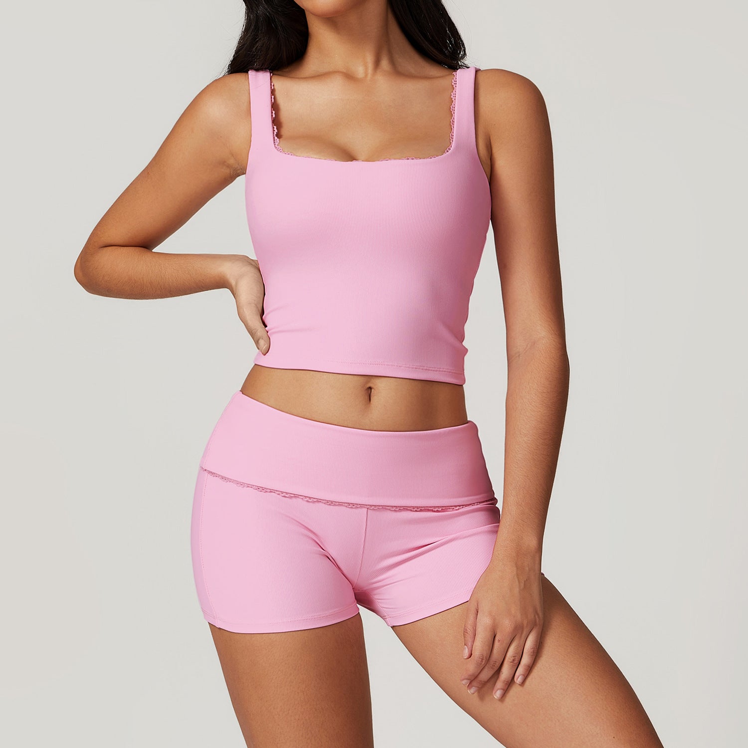Vest Shorts Cherry Blossom Powder