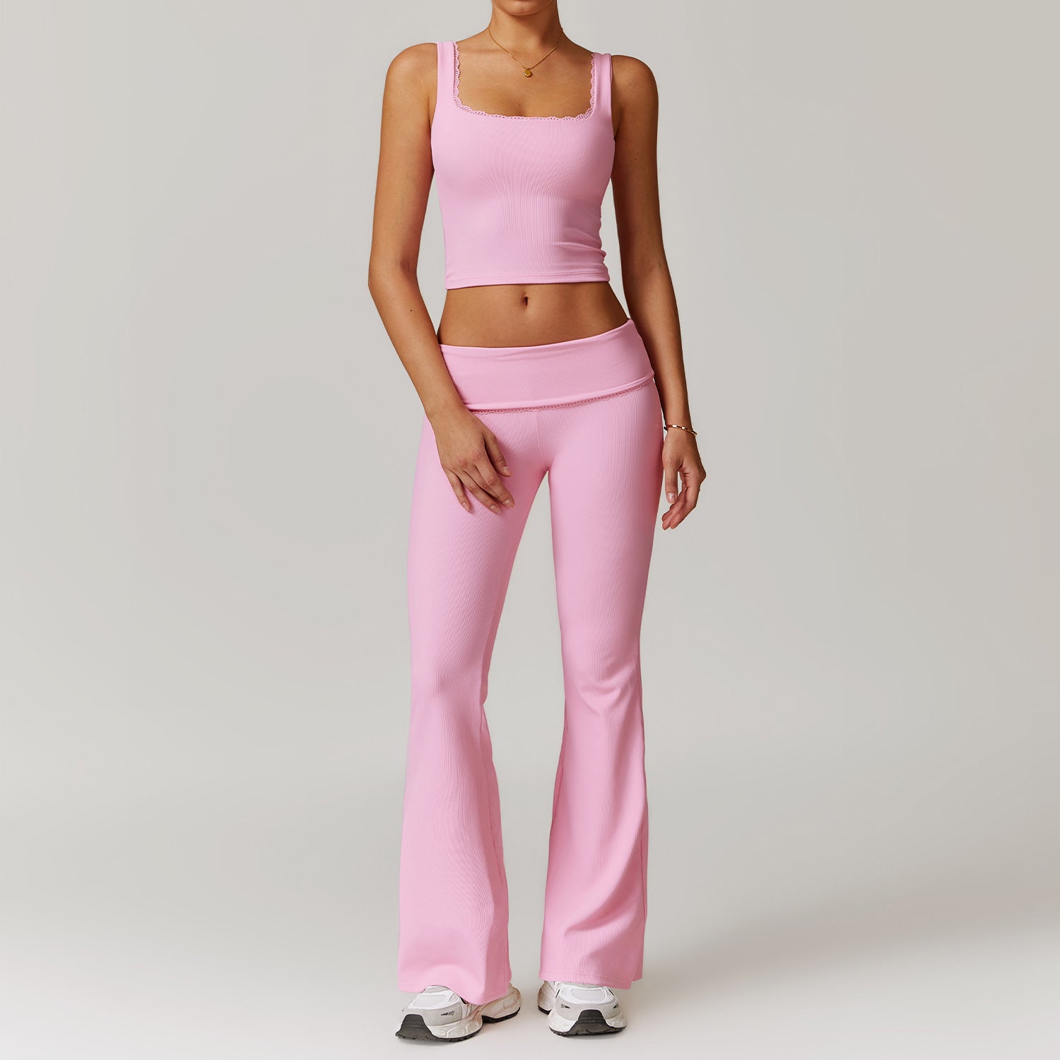 Vest Trousers Cherry Blossom Powder