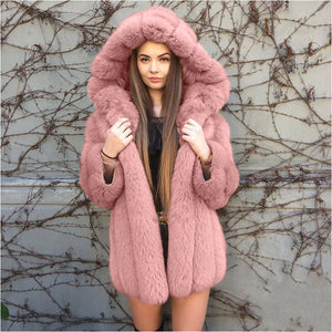 Imitation Fox Fur Faux Fur Coat