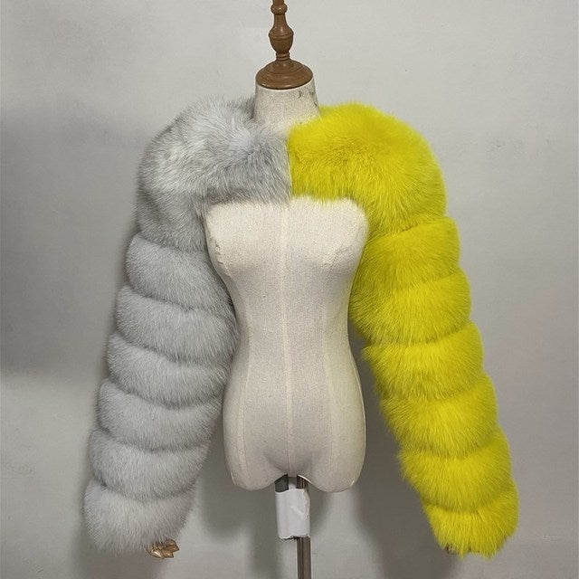 Ultra Short Faux Fur Coat Women