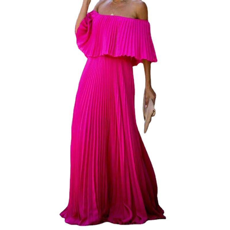 Off-Shoulder Tube Top Folding