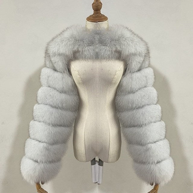 Ultra Short Faux Fur Coat Women