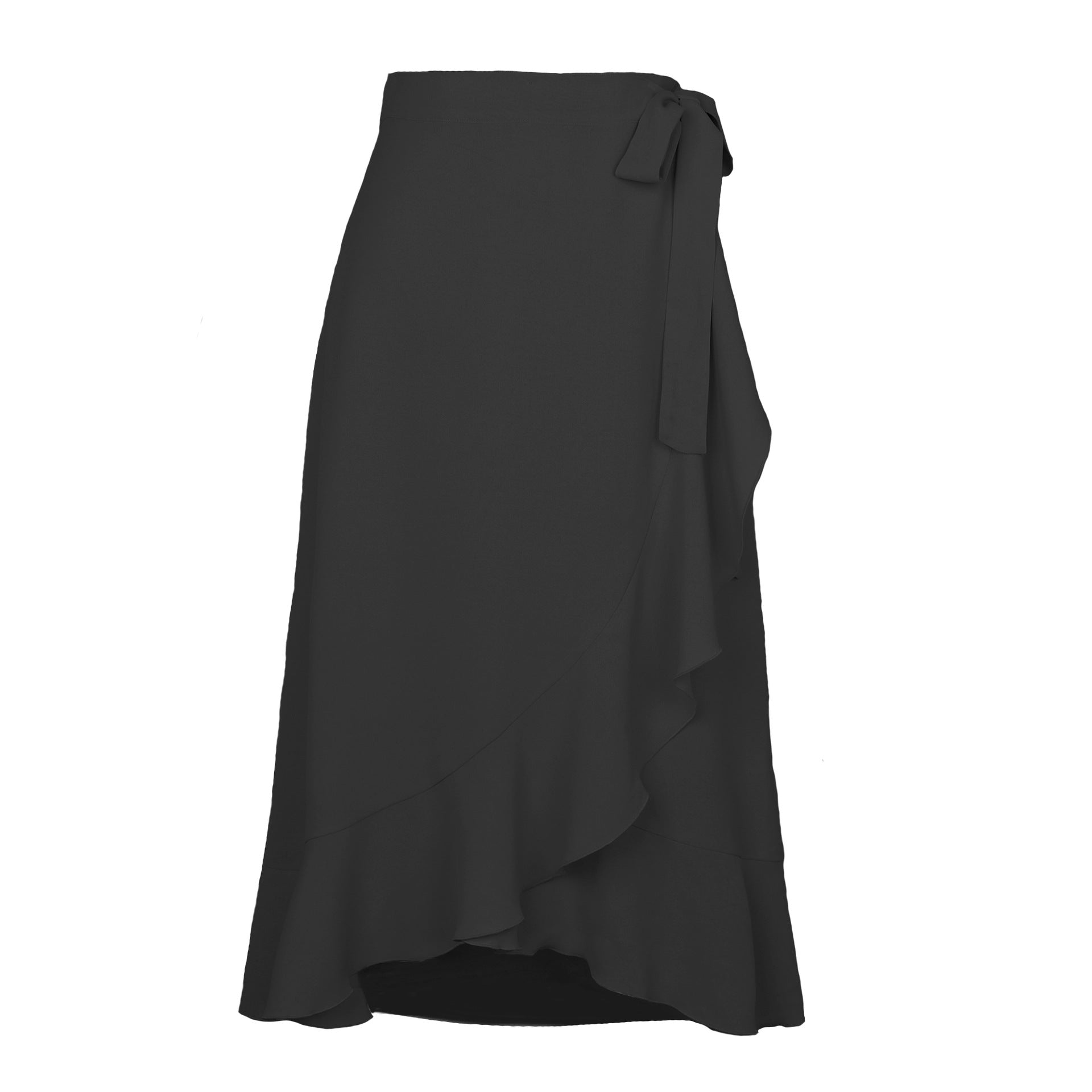 Summer  Self-Tie Dress Irregular Sheath Solid Skirt  Women  Clothing