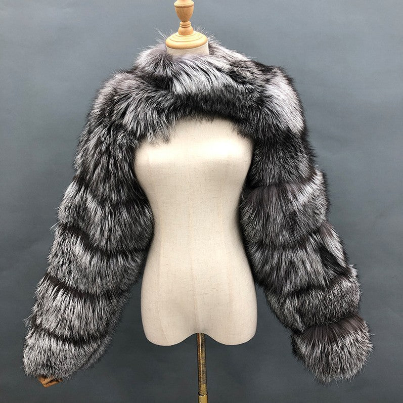 Ultra Short Faux Fur Coat Women