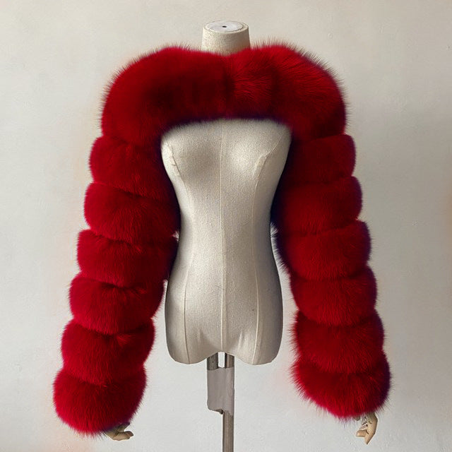 Ultra Short Faux Fur Coat Women