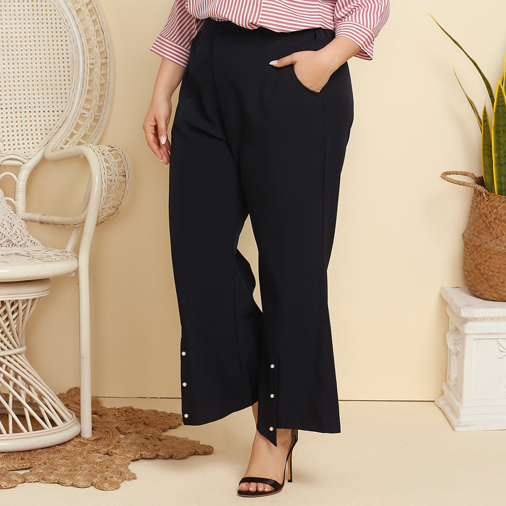 Wide-Leg Pants Pocket