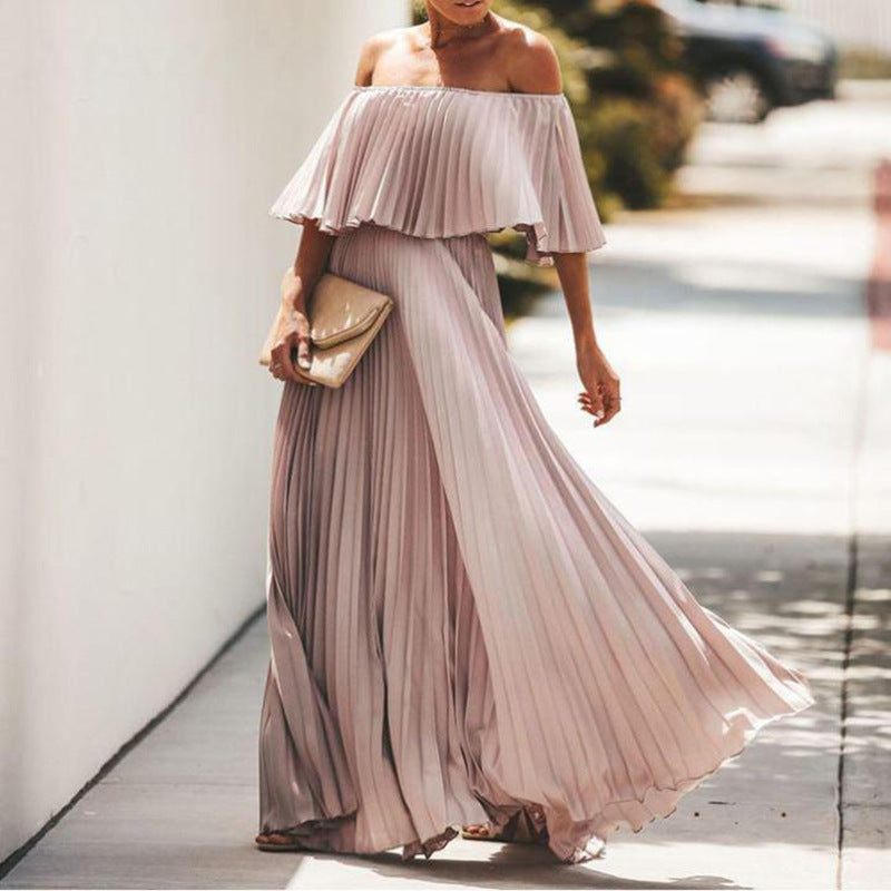 Off-Shoulder Tube Top Folding