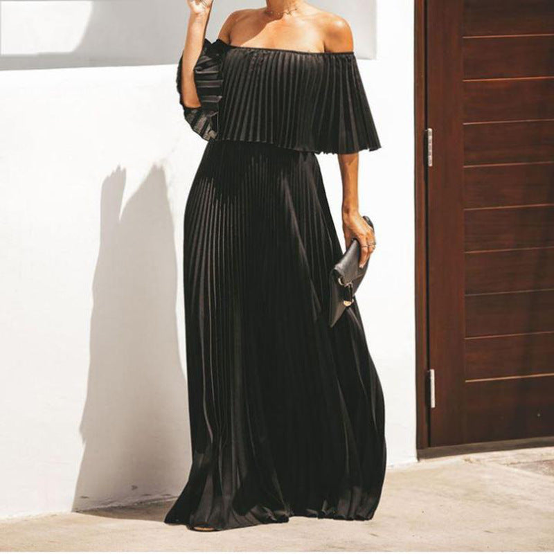 Off-Shoulder Tube Top Folding