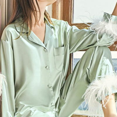 Ostrich Feather Pajamas