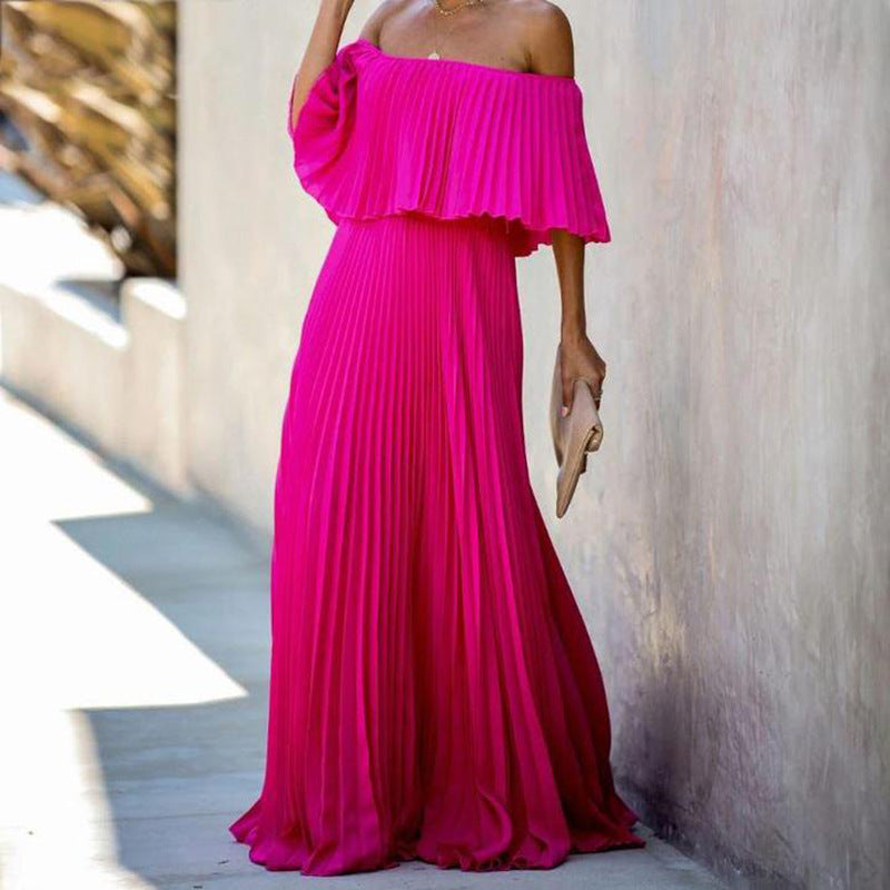 Off-Shoulder Tube Top Folding