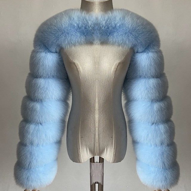 Ultra Short Faux Fur Coat Women