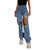 Loose Personality Ripped Straight Casual Pants Jeans