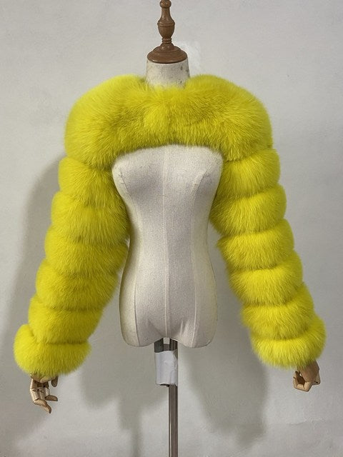 Ultra Short Faux Fur Coat Women