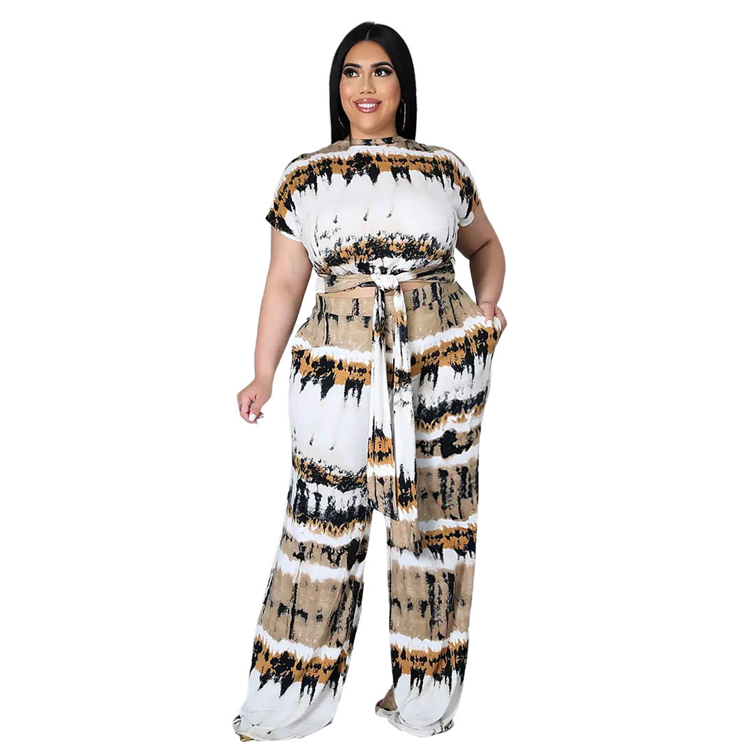 Comfortable Wide Leg Pants Two-Piece Set