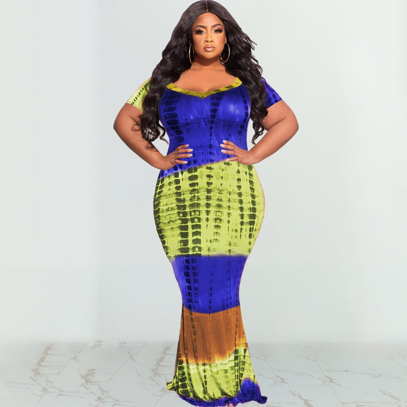 Long plus Size Women Clothes Dress