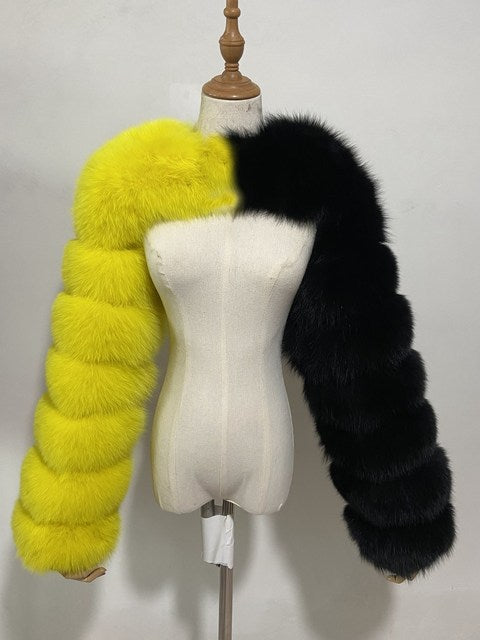Ultra Short Faux Fur Coat Women