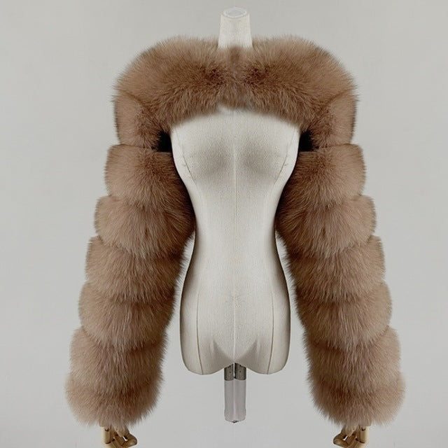 Ultra Short Faux Fur Coat Women