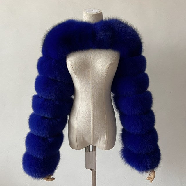 Ultra Short Faux Fur Coat Women