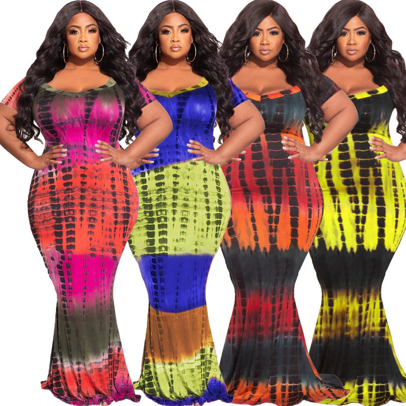 Long plus Size Women Clothes Dress